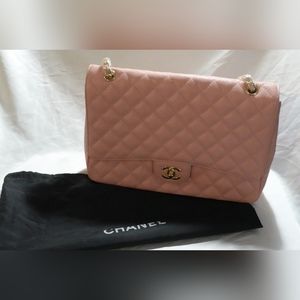 Authentic CHANEL Light Pink Medium handbag